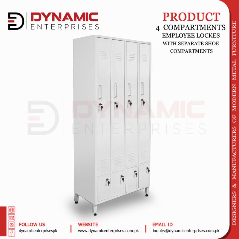 Employee Locker Shoe Compartments 12 4 Compartments Employee Locker with Shoe Compartments - Image 12