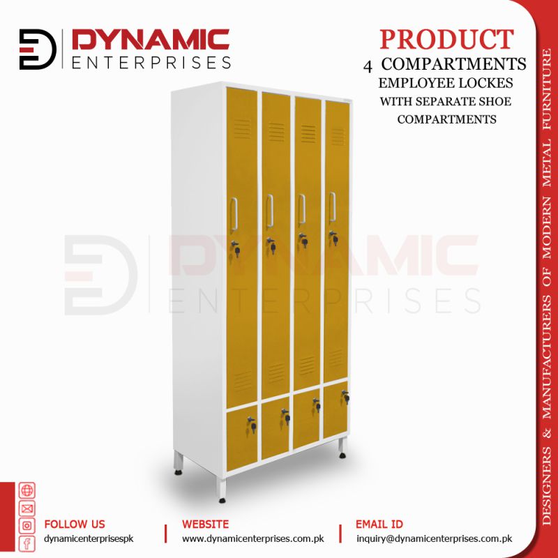 Employee Locker Shoe Compartments 14 4 Compartments Employee Locker with Shoe Compartments - Image 14